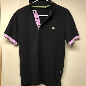 COPY - 🐊LACSOTE BLACK PURPLE SHIRT SZ 4 LOOK NEW 🤷🏼‍♀️